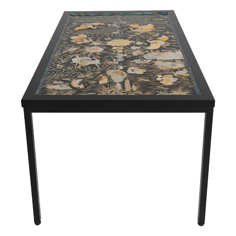 Premium Korean Mother‑of‑Pearl Inlaid Lacquer Table – One‑of‑a‑Kind Art Furniture