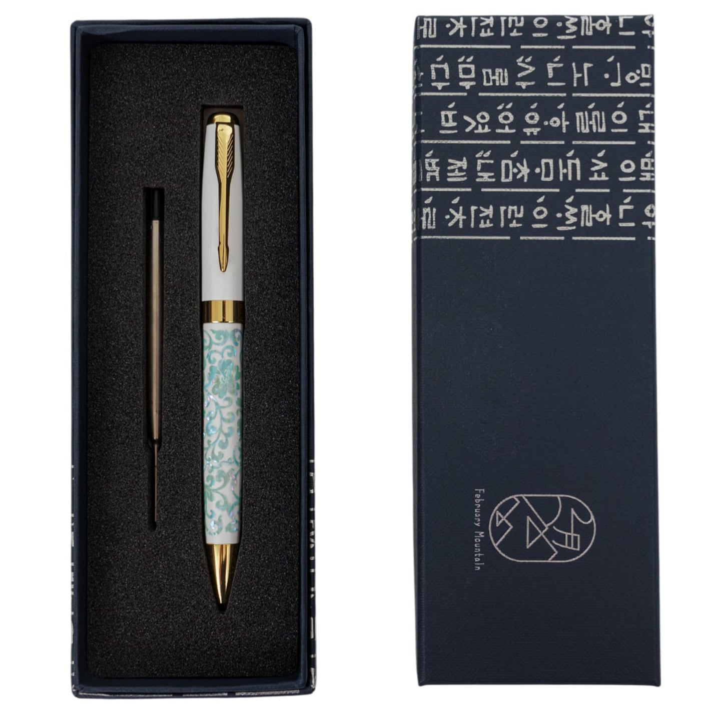 Mother-of-Pearl Ballpoint Pen – Korean Lacquer Luxury Gift Set