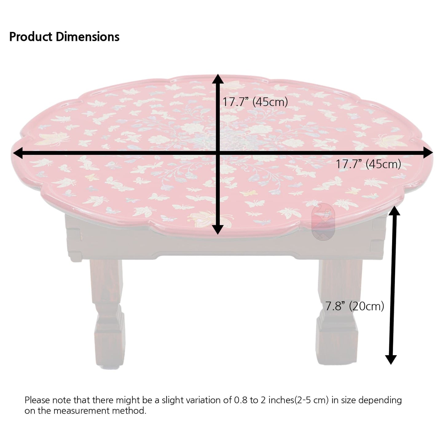 Flower-Shaped Folding Table - Butterfly