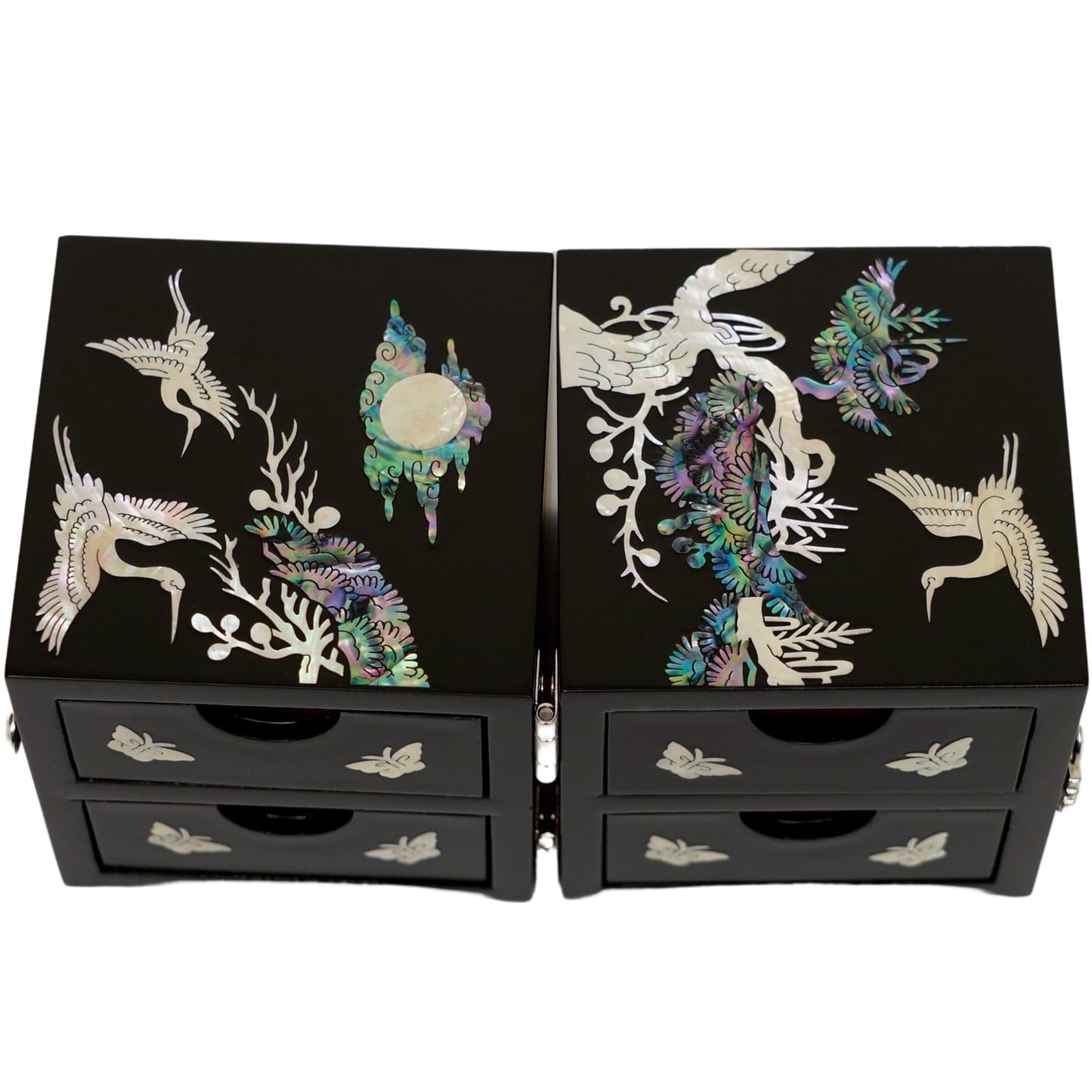 Crane Cube Jewelry Box
