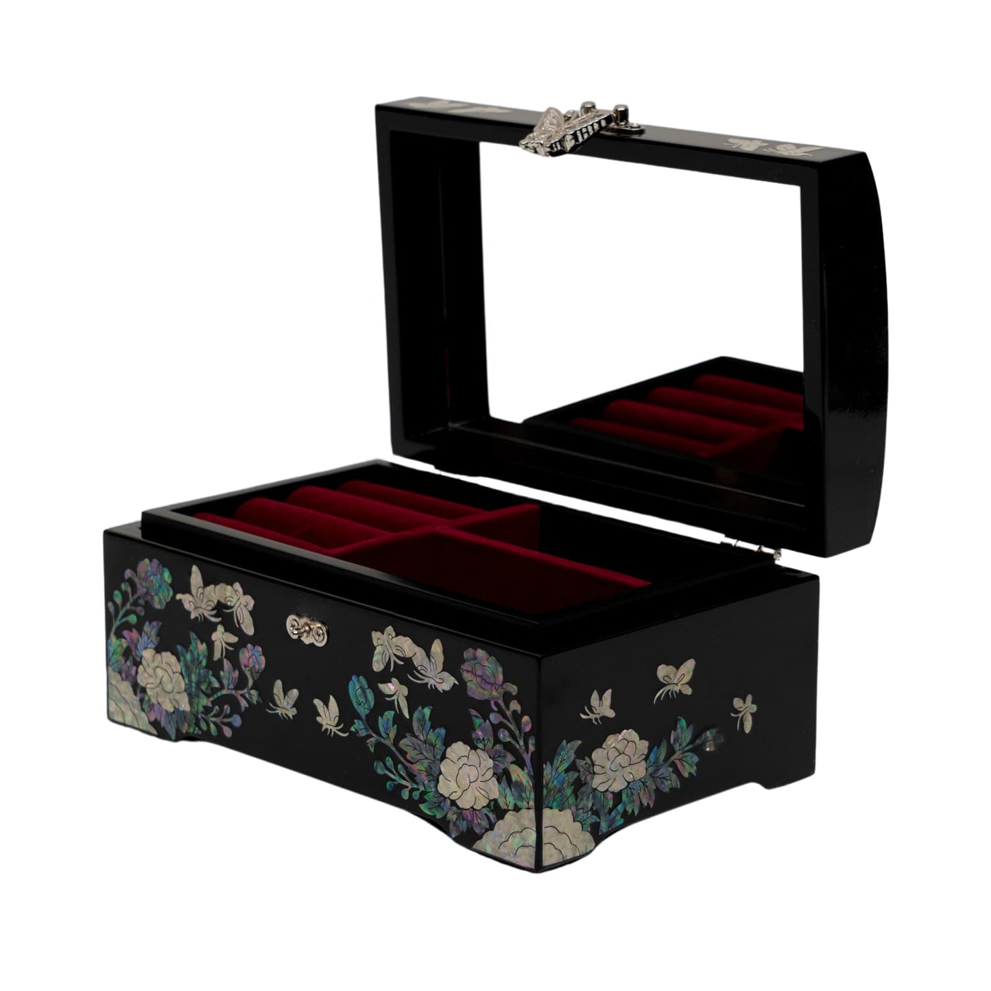 Black Jewelry Box with Ring tray
