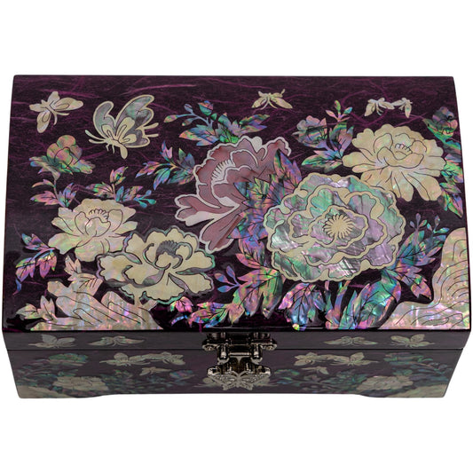 Purple Jewelry Box with Ring tray