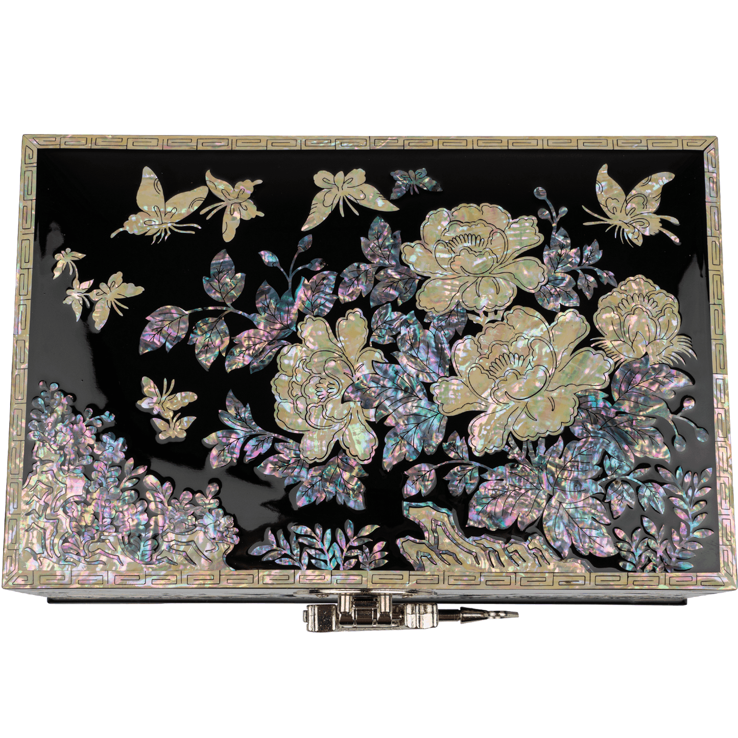 Lockable Jewelry Organizer Box with Key