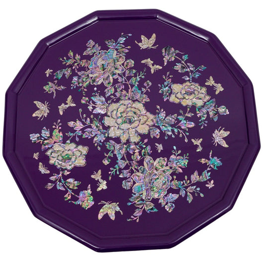 Mother of Pearl Tray - Flowers