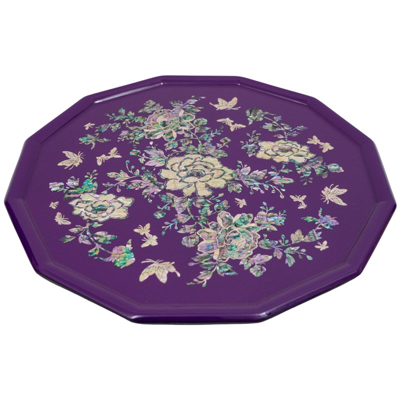 Mother of Pearl Tray - Flowers