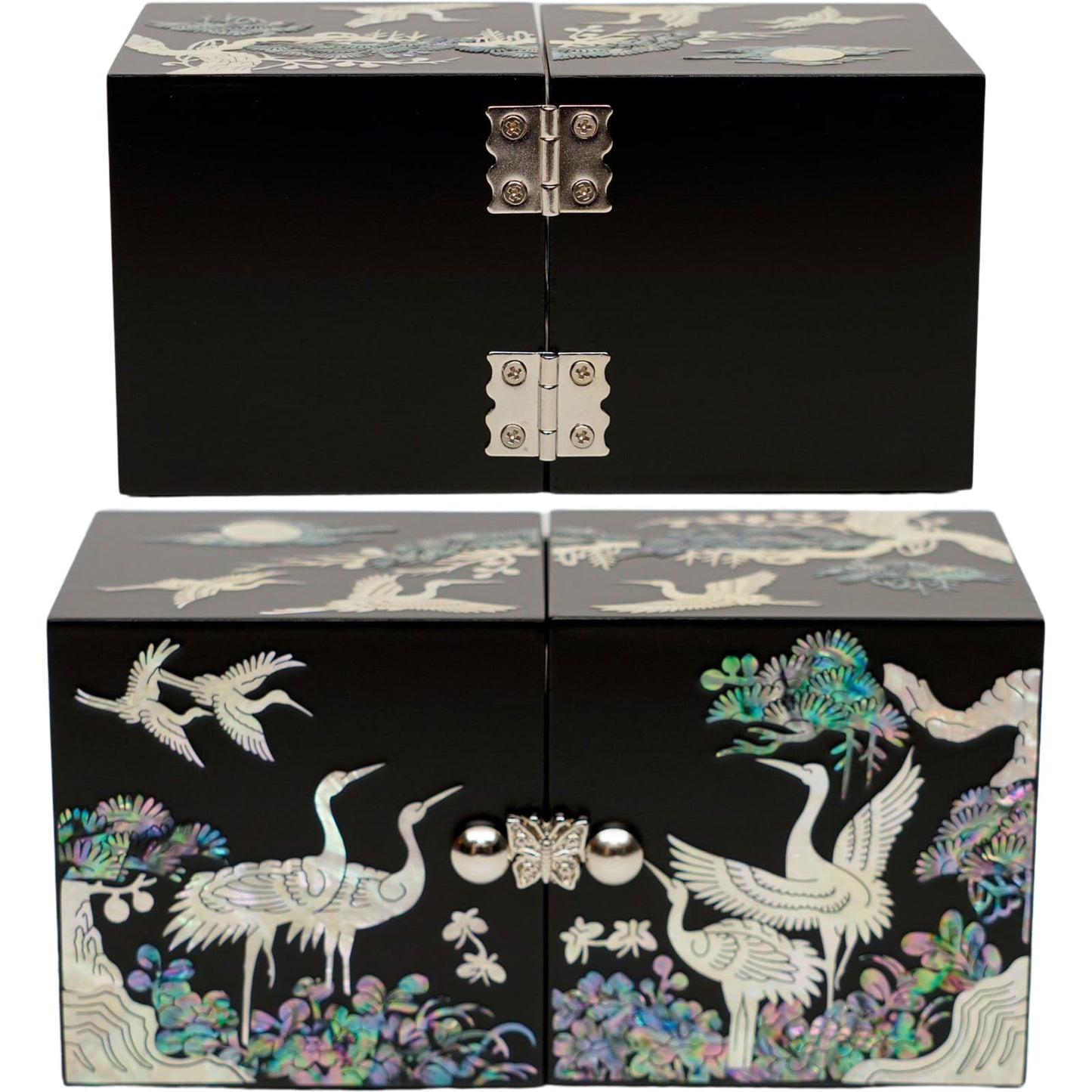 Crane Cube Jewelry Box