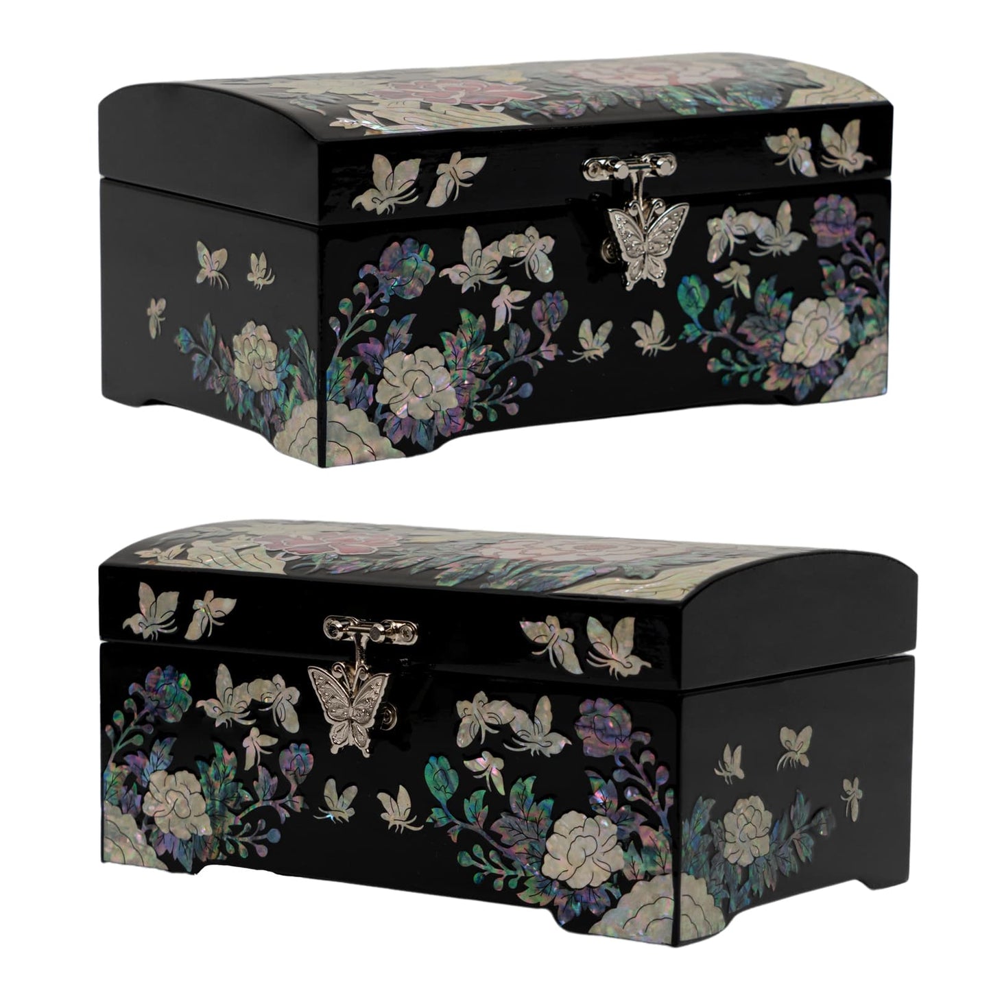 Black Jewelry Box with Ring tray