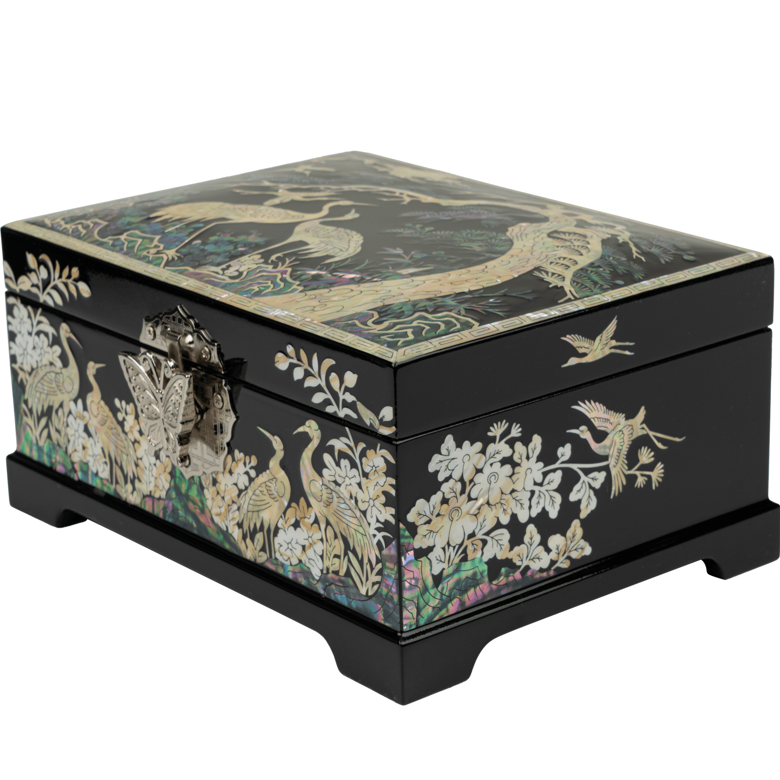 アート・デザイン・音楽 JEWELRY from the PEARL MUSEUM Artisan Crafted Korean Jewelry Box with Mother-of-Pearl