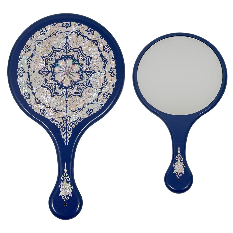 Mother of Pearl Mirror with Handle