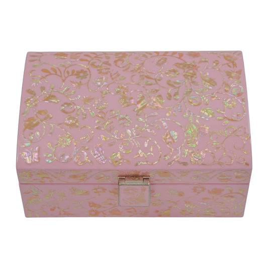 Charming Baby Pink Mother of Pearl Wooden Box