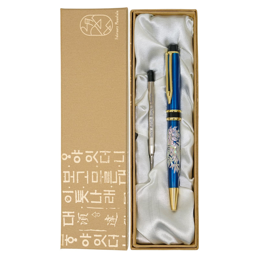 Mother of Pearl Ballpoint Pen with Refil / Tiger Design