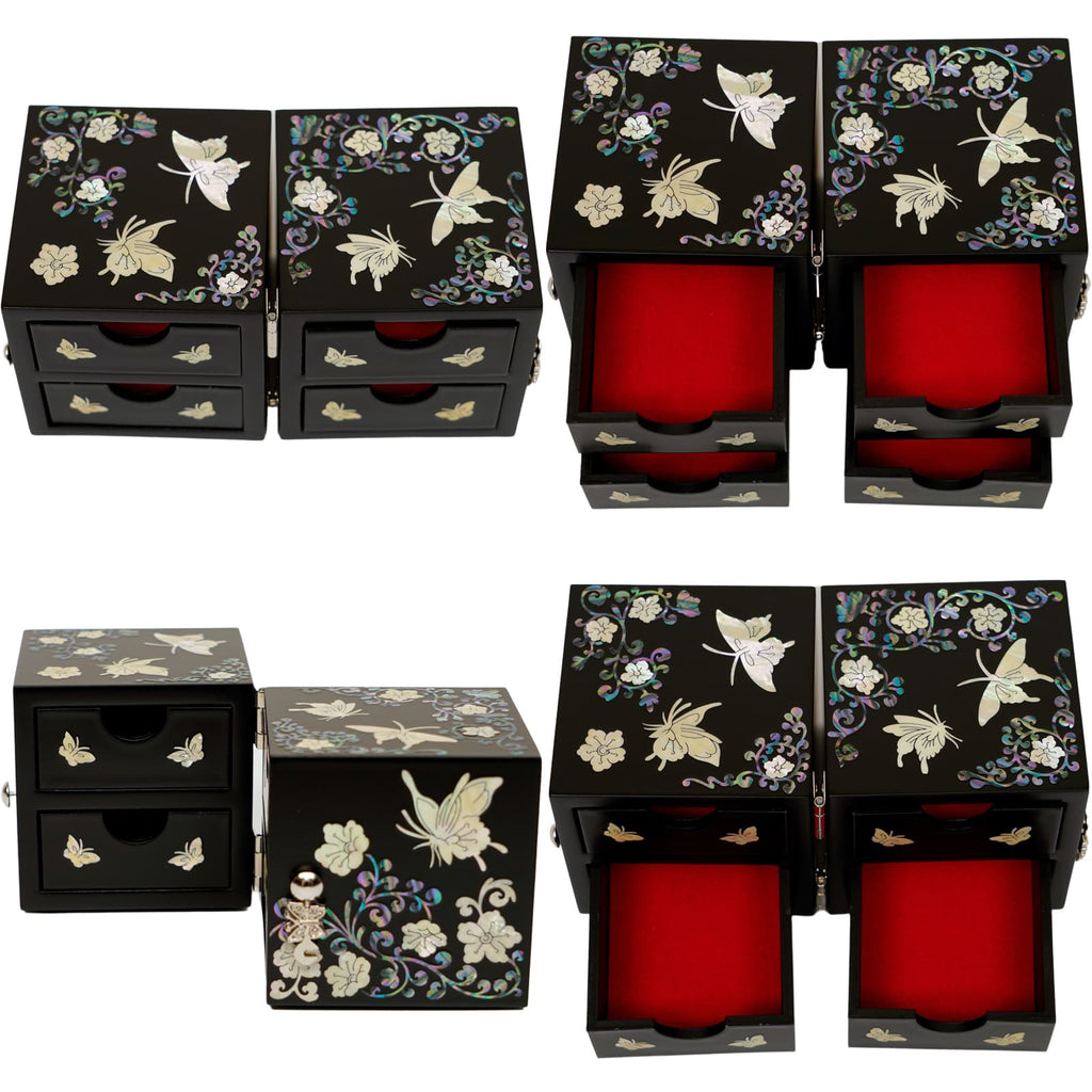Butterfly Cube Jewelry Box