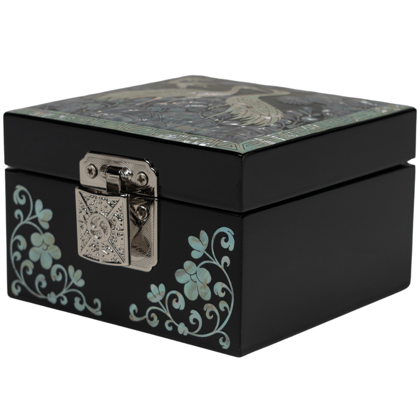 Mini Jewelry Box - Crane Design