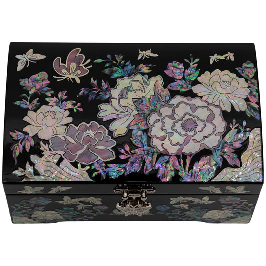 Black Jewelry Box with Ring tray