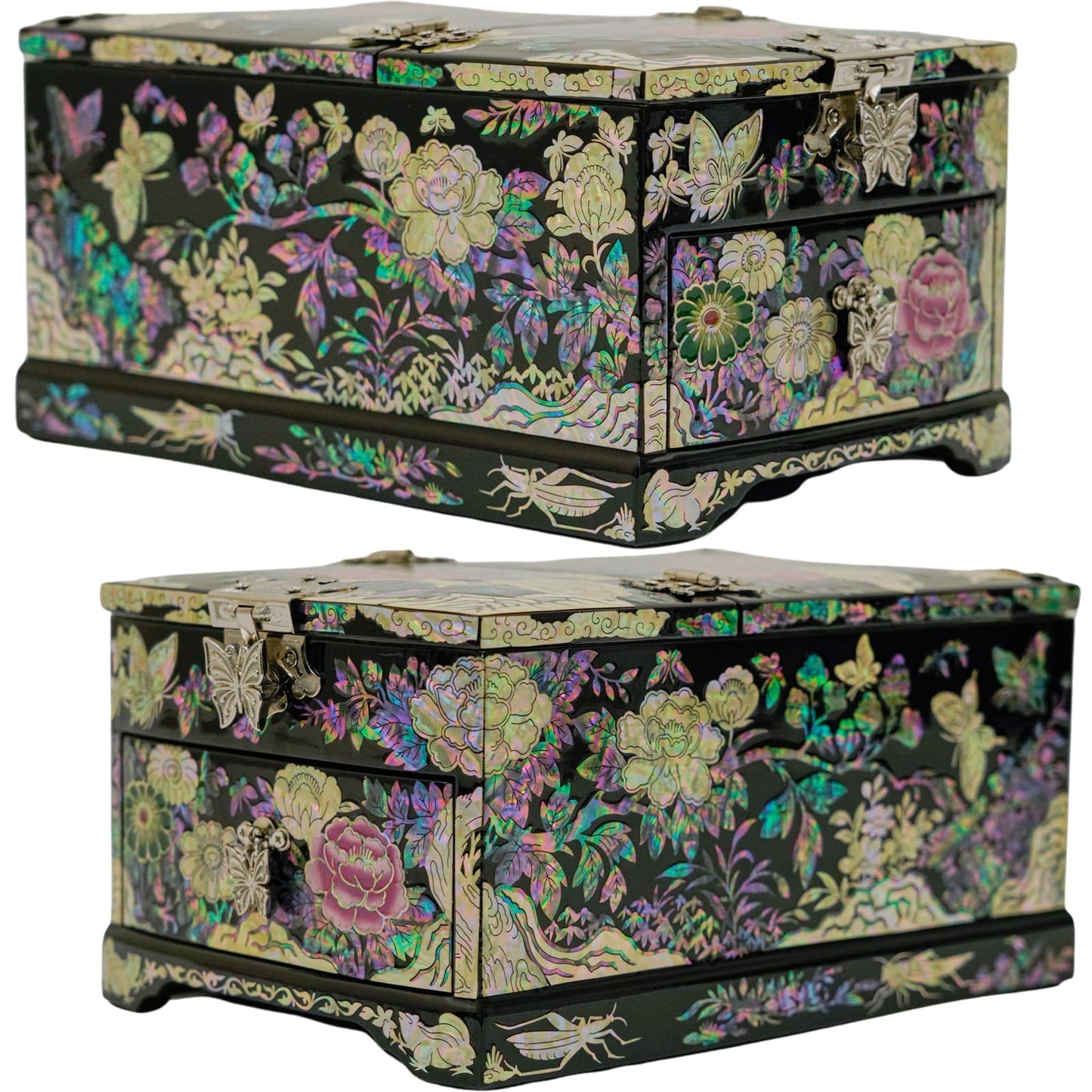 Folding Mirror with Drawer Jewelry Box