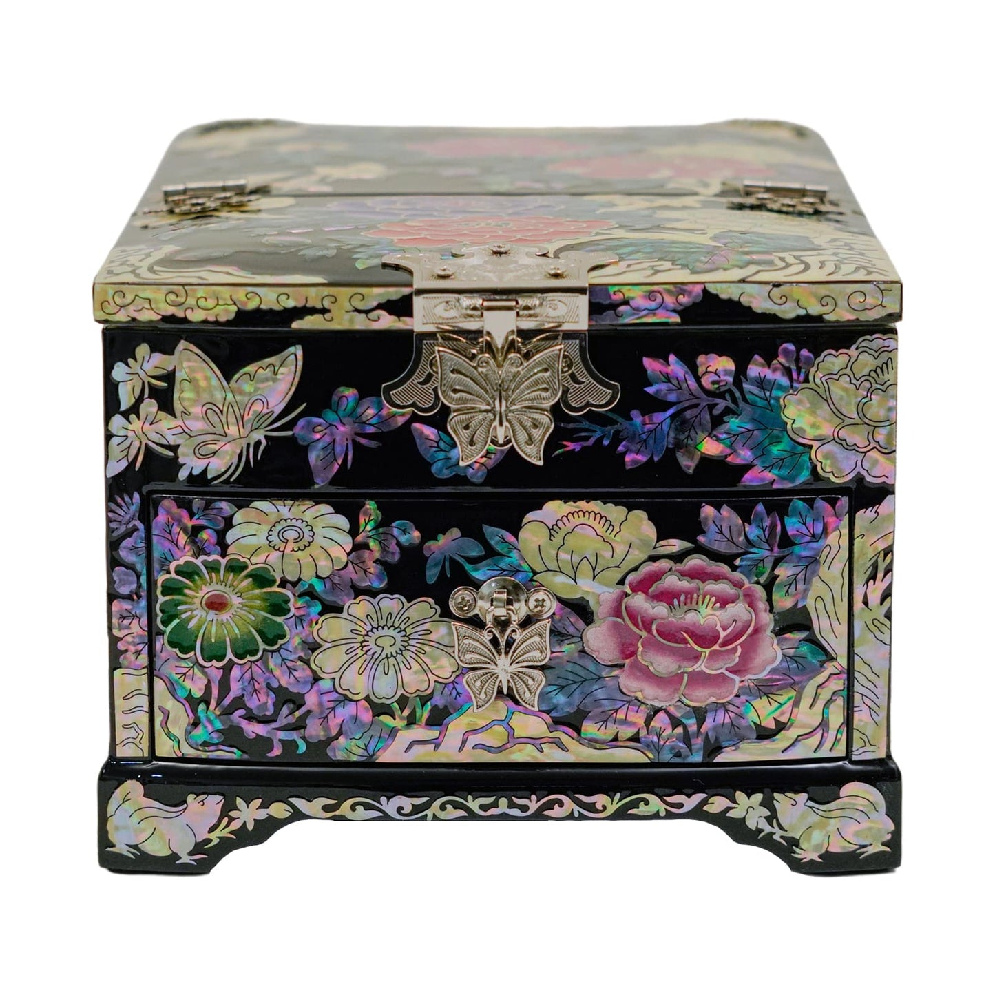 Folding Mirror with Drawer Jewelry Box