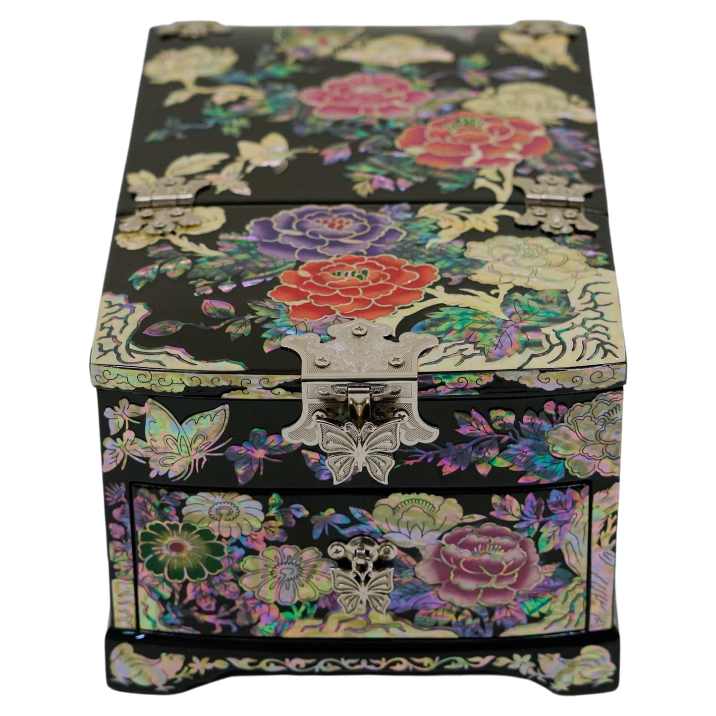 Folding Mirror with Drawer Jewelry Box