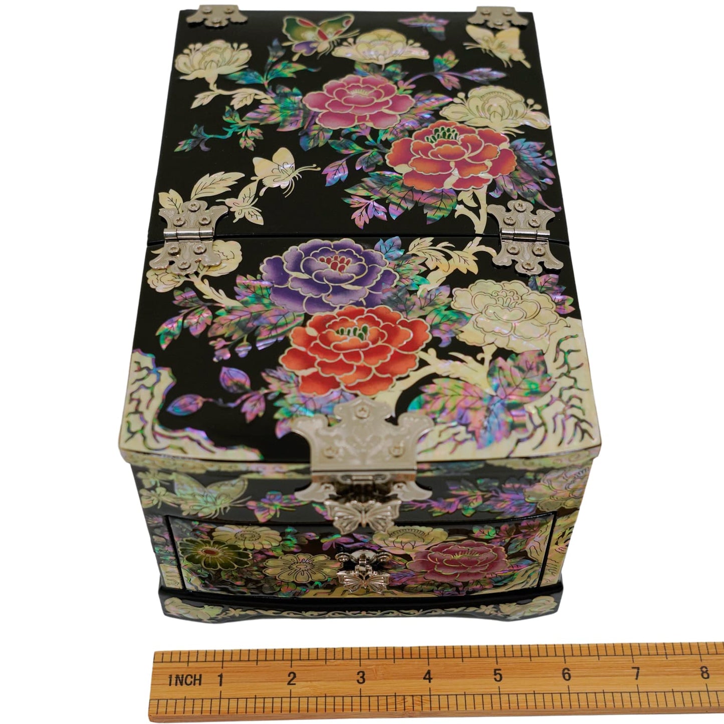 Folding Mirror with Drawer Jewelry Box