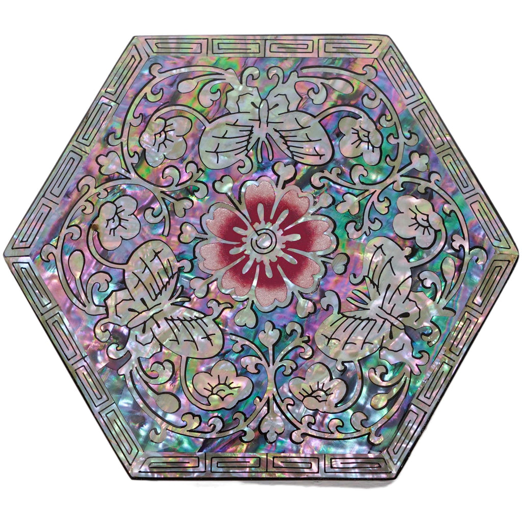 Hexagon Butterfly Trinket box