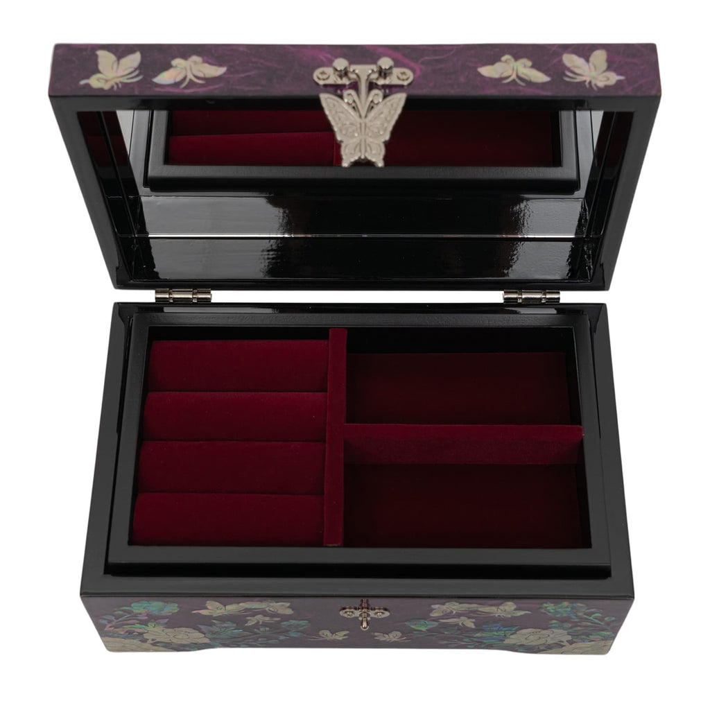 Purple Jewelry Box with Ring tray